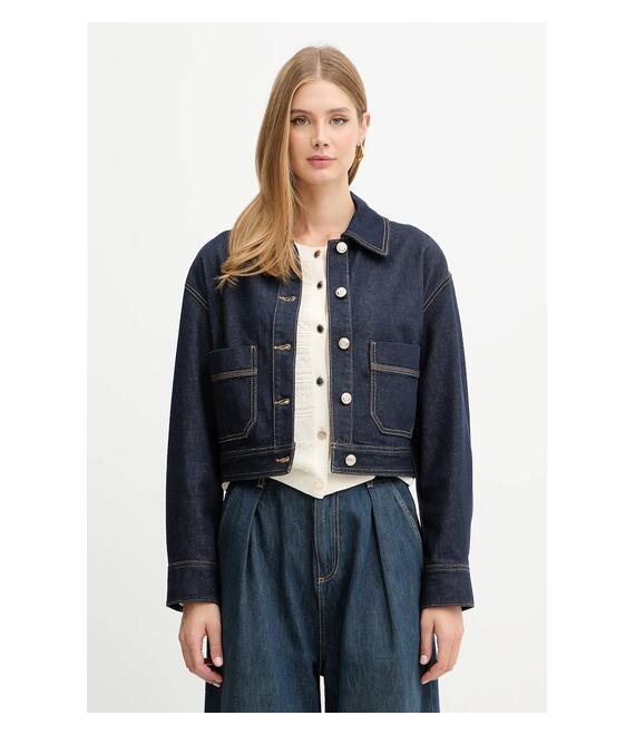 Τζιν μπουφάν Morgan χρώμα: ναυτικό μπλε, GADZA