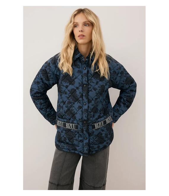 Μπουφάν Bizuu MARIN χρώμα: μπλε, MARIN GRAFITOWY