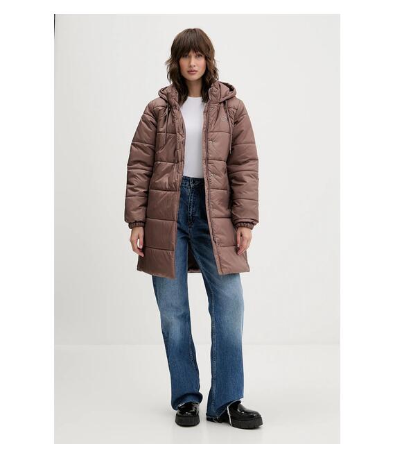 Μπουφάν Vans χρώμα: καφέ, VN000PK3CHG1