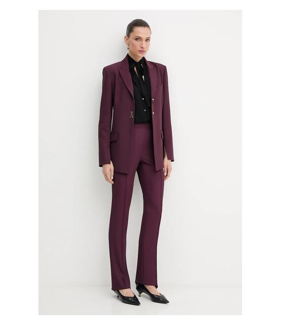 Σακάκι Patrizia Pepe χρώμα: μπορντό, 8S0549 A454