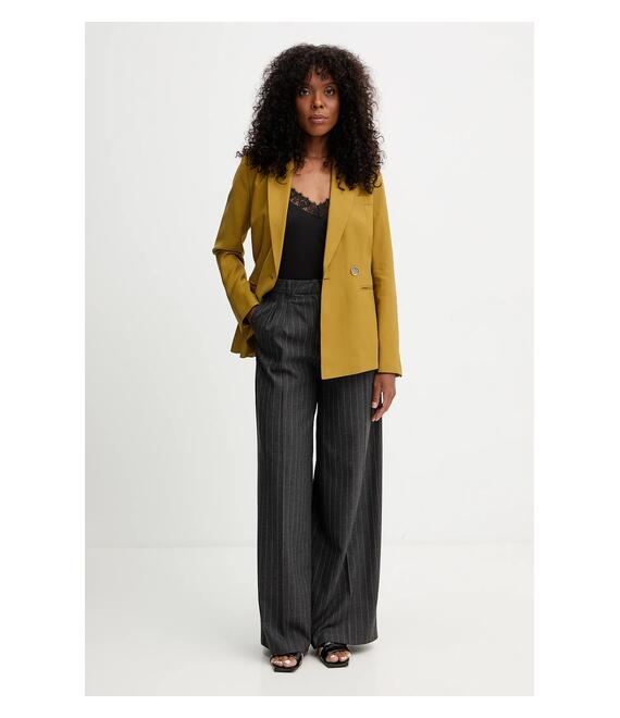 Σακάκι Morgan χρώμα: κίτρινο, VIJA.F