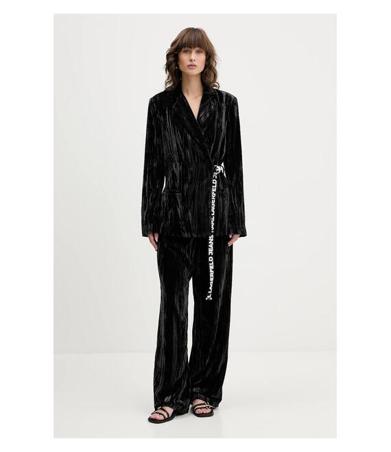 Σακάκι Karl Lagerfeld Jeans χρώμα: μαύρο, A4W14055