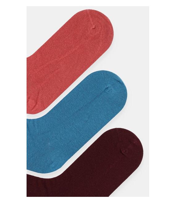 Κάλτσες United Colors of Benetton 4-pack χρώμα: μπορντό, 6AO5E2155