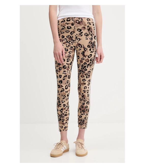 Κολάν adidas Animal χρώμα: μπεζ, JM1865