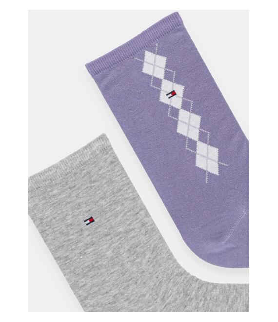 Κάλτσες Tommy Hilfiger 2-pack χρώμα: μοβ, 701236734