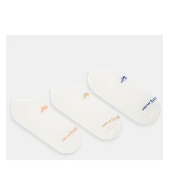 Κάλτσες New Balance 3-pack χρώμα: μπεζ, LAS51453SST