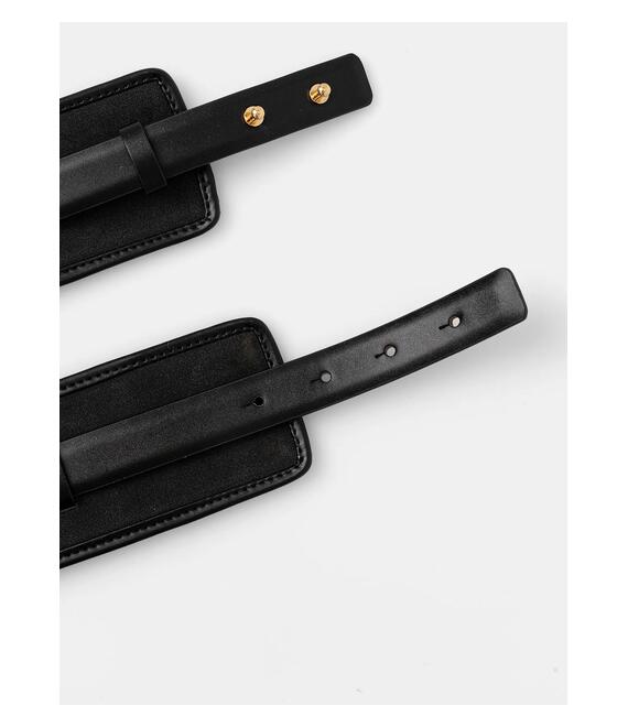 Ζώνη Elisabetta Franchi χρώμα: μαύρο, CT52S57E2