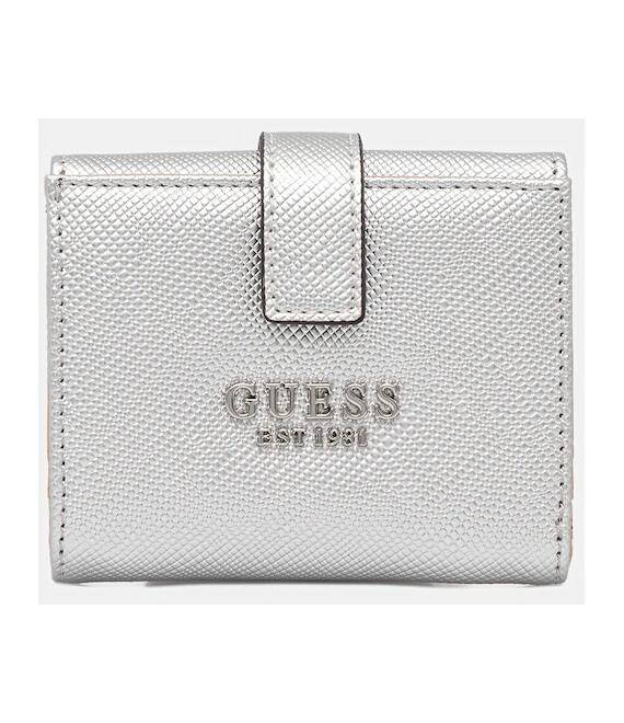 Πορτοφόλι Guess ROSALBA χρώμα: ασημί, SWMY96 57138
