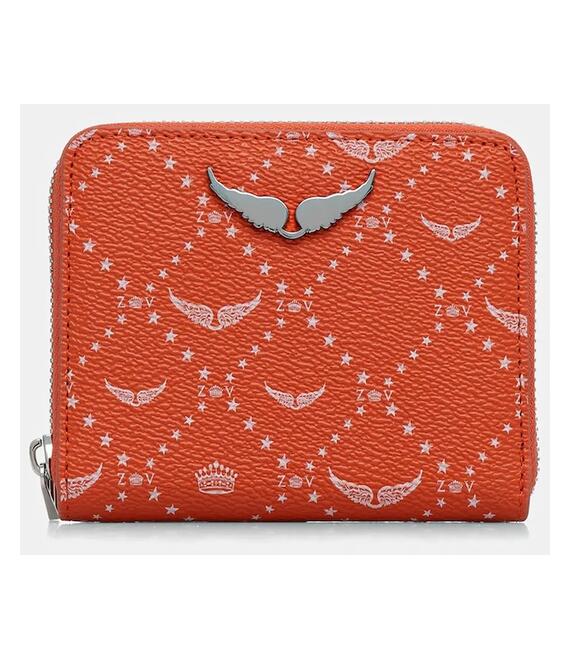 Πορτοφόλι ZADIG&VOLTAIRE χρώμα: πορτοκαλί, LWSG03640