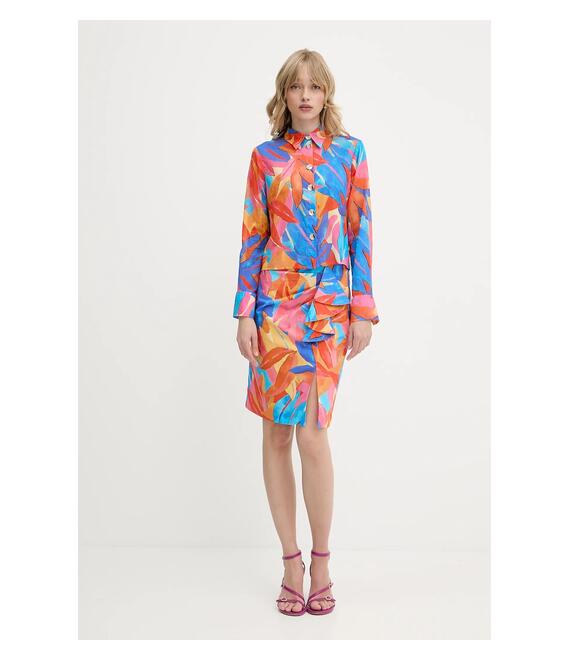 Βαμβακερή φούστα Morgan χρώμα: πορτοκαλί, JDILA.F