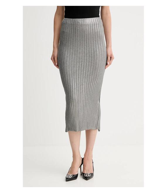 Φούστα Simona Corsellini χρώμα: ασημί, A25CPGOP0101