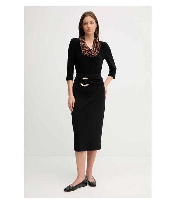 Φούστα Joseph Ribkoff χρώμα: μαύρο, 253134