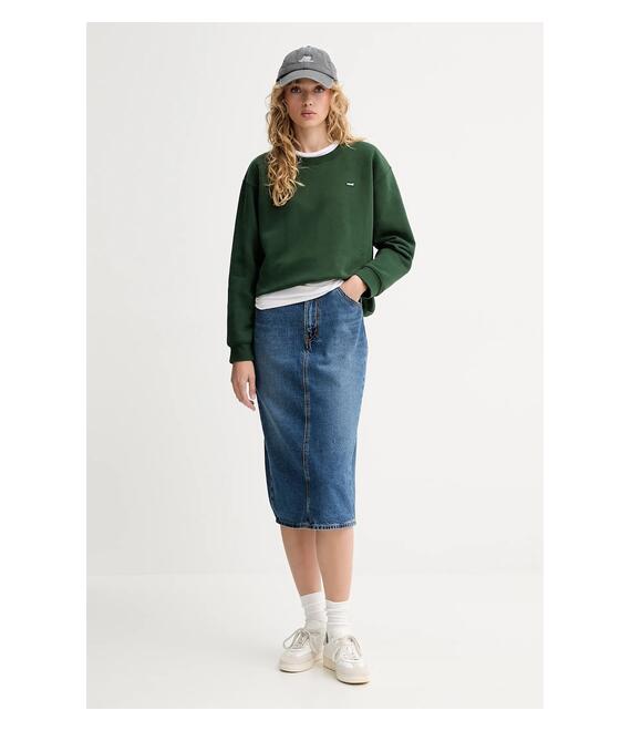 Τζιν φούστα Levi's χρώμα: μπλε, 001VH