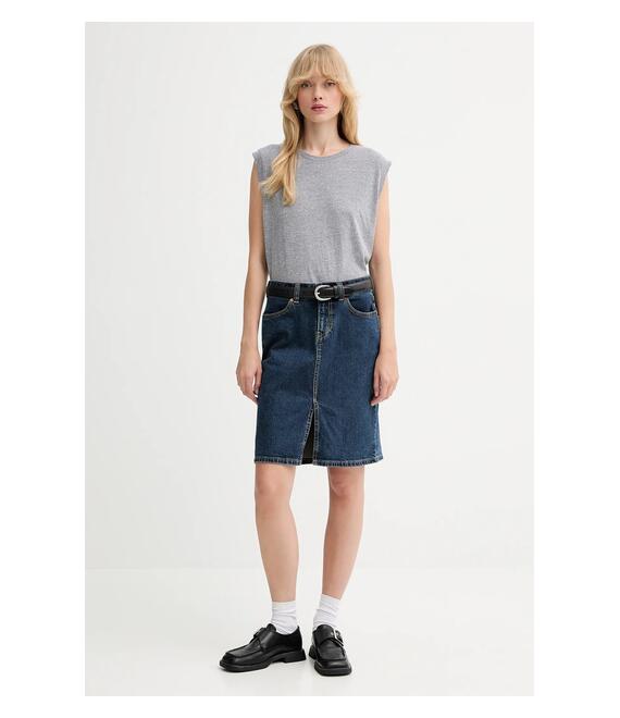 Τζιν φούστα Levi's χρώμα: μπλε, 003Z6