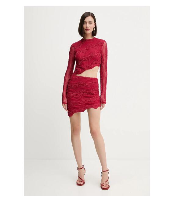 Φούστα Charo Ruiz Ibiza χρώμα: κόκκινο, 257400