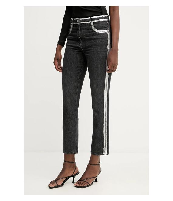 Τζιν παντελόνι Patrizia Pepe χρώμα: μαύρο, 8P0735 D1WZN