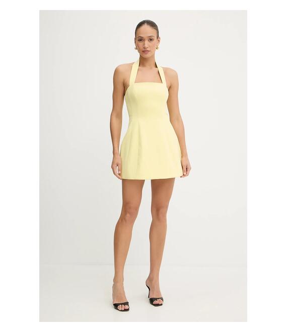 Φόρεμα Bardot χρώμα: κίτρινο, 59857DB1