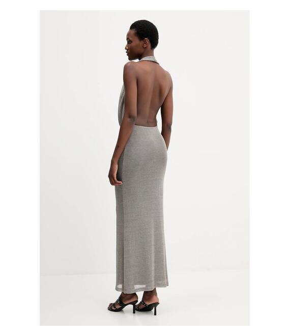 Φόρεμα Bardot χρώμα: ασημί, 59814DB1