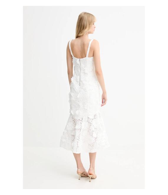 Φόρεμα Bardot χρώμα: άσπρο, 60000DB