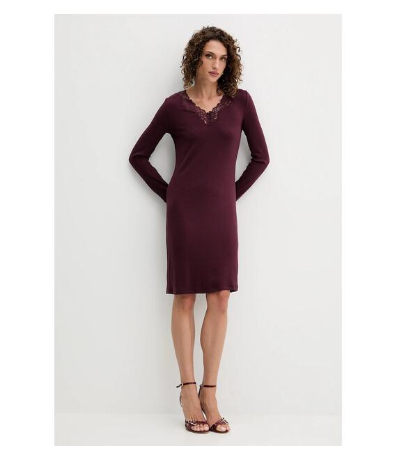 Φόρεμα Twinset χρώμα: μπορντό, 252LL2BCC