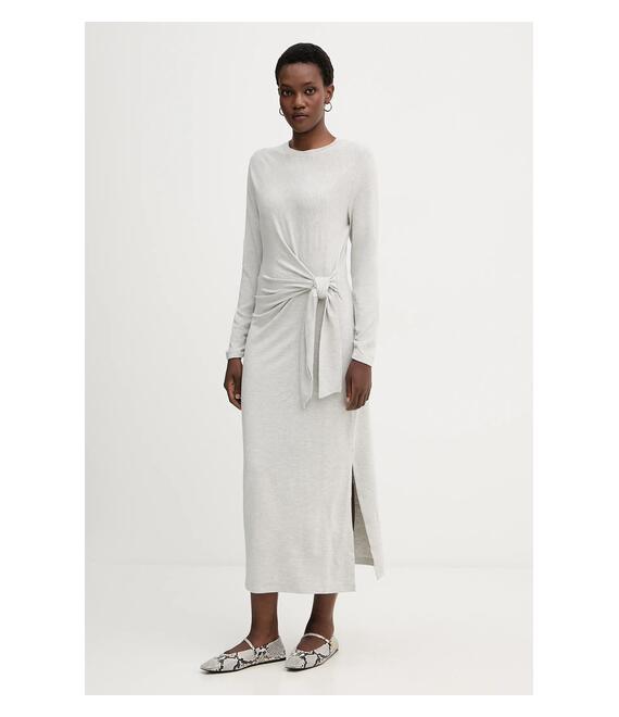 Φόρεμα BOSS Orange χρώμα: γκρι, 50547821