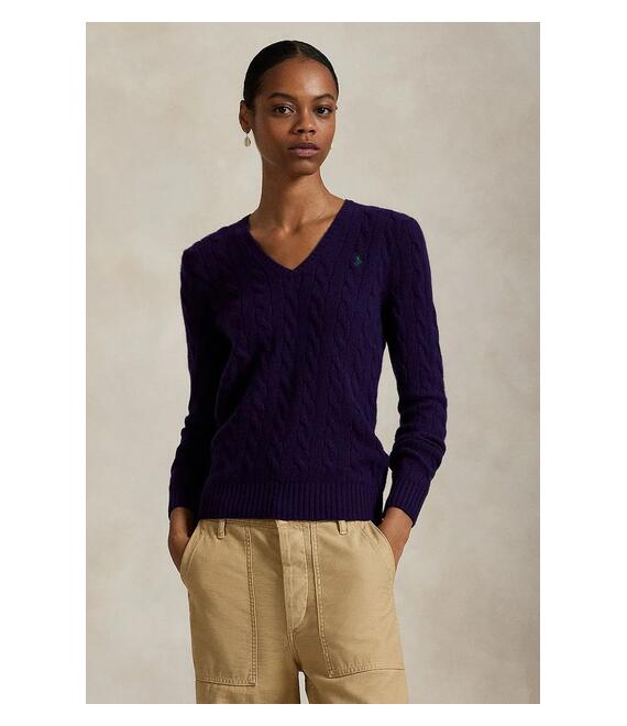 Πουλόβερ Polo Ralph Lauren χρώμα: μοβ, 211971866