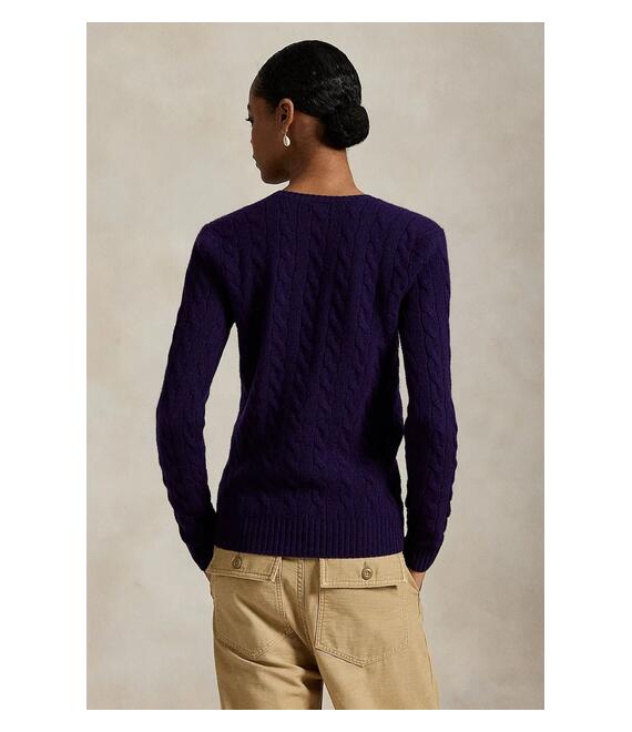 Πουλόβερ Polo Ralph Lauren χρώμα: μοβ, 211971866