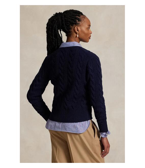 Μάλλινο πουλόβερ Polo Ralph Lauren χρώμα: ναυτικό μπλε, 211972104