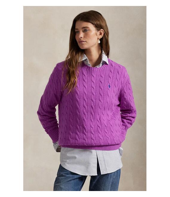 Πουλόβερ Polo Ralph Lauren χρώμα: μοβ, 211972115