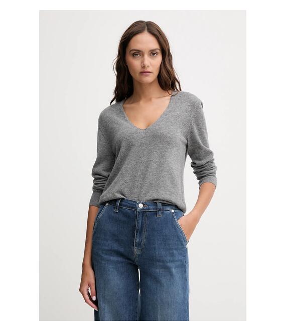 Μάλλινο πουλόβερ United Colors of Benetton χρώμα: γκρι, 1002D401Y