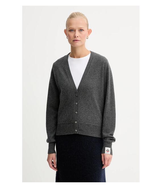 Ζακέτα κασμίρ Bally γυναικεία, χρώμα: γκρι, WKN0B8