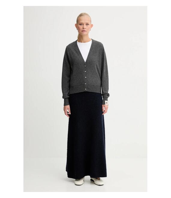 Ζακέτα κασμίρ Bally γυναικεία, χρώμα: γκρι, WKN0B8