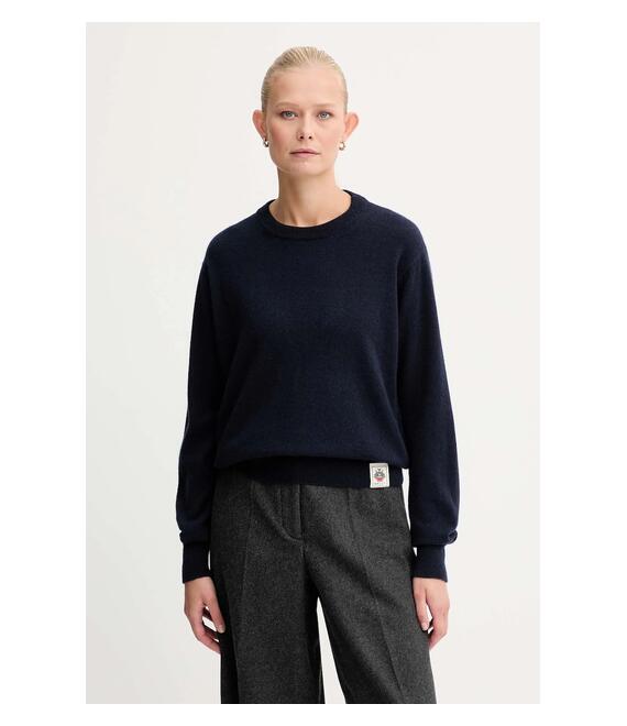 Πουλόβερ κασμίρ Bally χρώμα: ναυτικό μπλε, WKN0BA