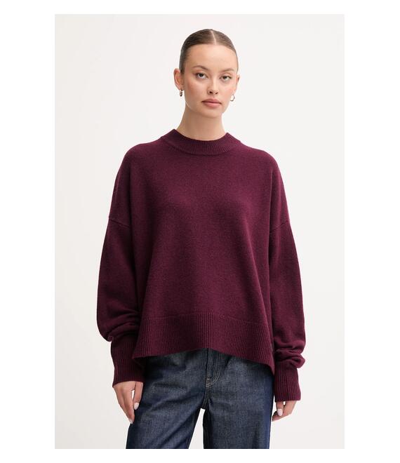 Μάλλινο πουλόβερ Barbour LEONIE χρώμα: μπορντό, LKN1706