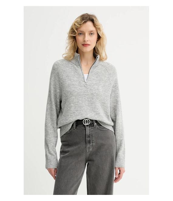 Πουλόβερ με προσθήκη μαλλιού Marc O'Polo χρώμα: γκρι, 5000006931