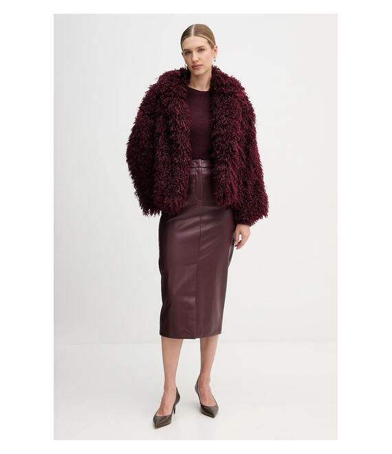 Μάλλινο πουλόβερ Sandro Ferrone χρώμα: μπορντό, S9YBFNOCE