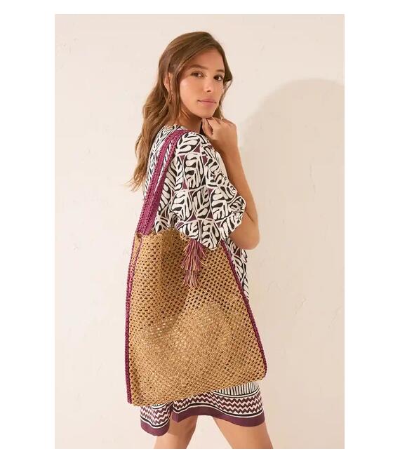 Τσάντα παραλίας women'secret χρώμα: μπεζ, 4382369