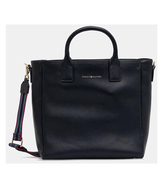 Τσάντα Tommy Hilfiger χρώμα: ναυτικό μπλε, AW0AW17971