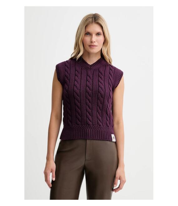 Μάλλινο γιλέκο Bally χρώμα: μοβ, WKN0AN