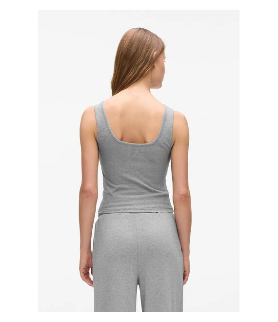 Top Karl Lagerfeld χρώμα: γκρι, A4W44019