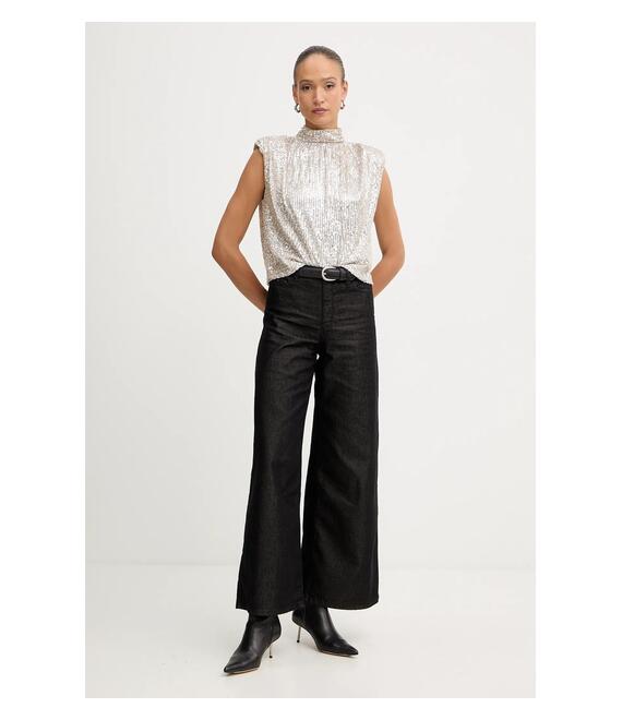 Μπλουζάκι Karl Lagerfeld χρώμα: ασημί, A4W17095