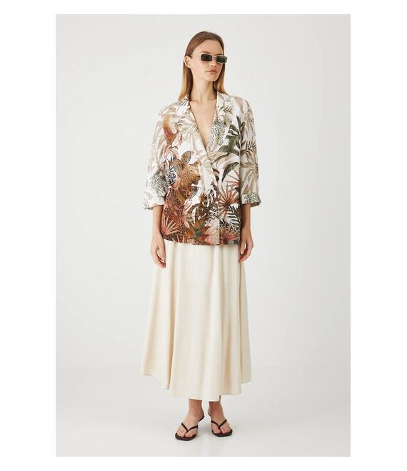 Λινό κιμονό Medicine χρώμα: πολύχρωμο