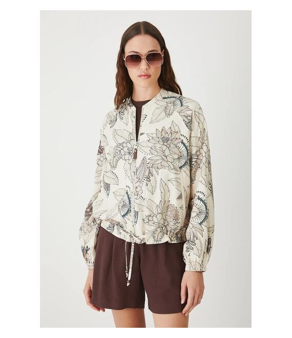 Λινό μπουφάν bomber Medicine χρώμα: πολύχρωμο