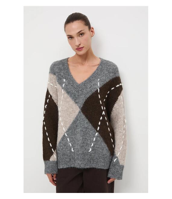 Πουλόβερ με προσθήκη μαλλιού Medicine χρώμα: πολύχρωμο
