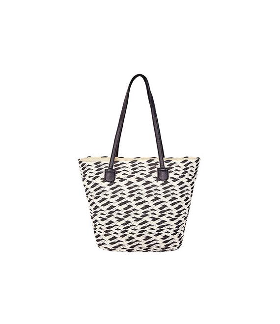 Τσάντα θαλάσσης με ψάθινη όψη SN1019.A909+3