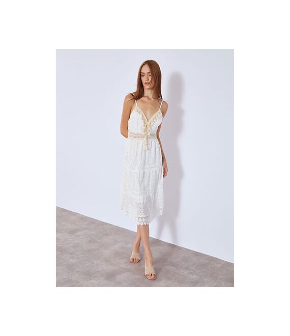 Φόρεμα μίντι με κοχύλια SN7589.8606+1