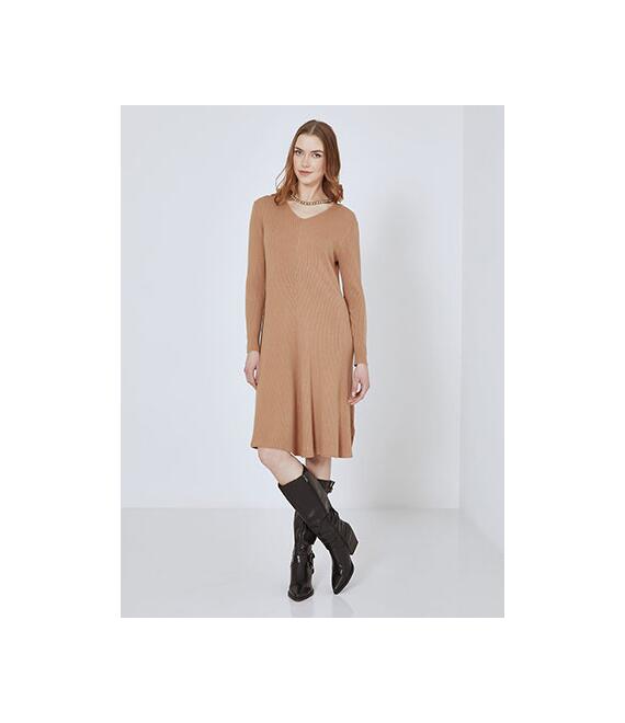 Φόρεμα μίντι πλεκτό ριπ SN7948.8521+5