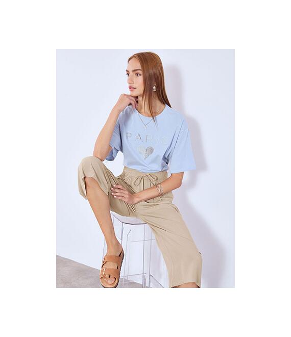 Ζιπ κιλότ με κορδόνι SN7949.1875+6