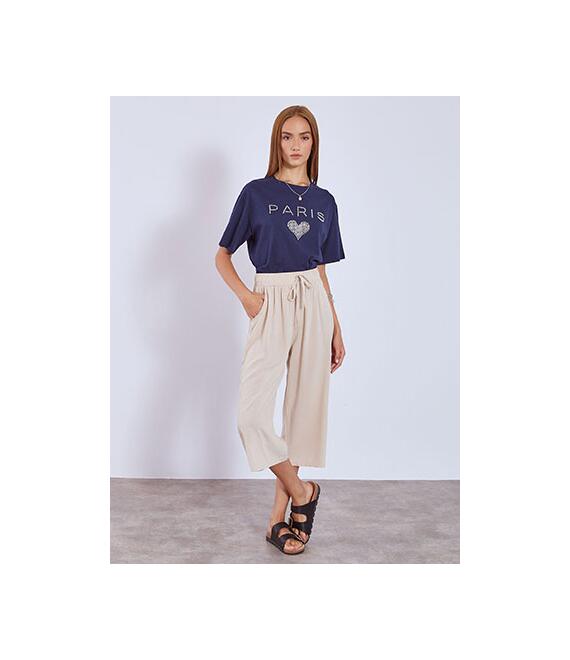 Ζιπ κιλότ με κορδόνι SN7949.1875+2