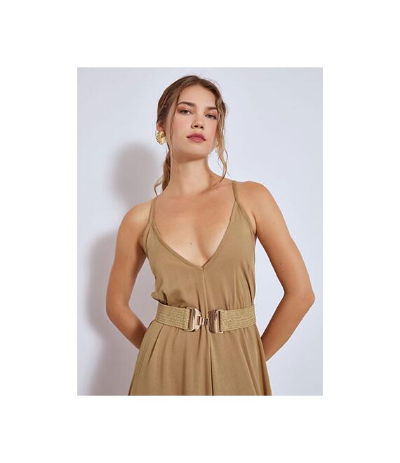 Φόρεμα μάξι με χιαστί λεπτομέρειες SN8011.8535+2